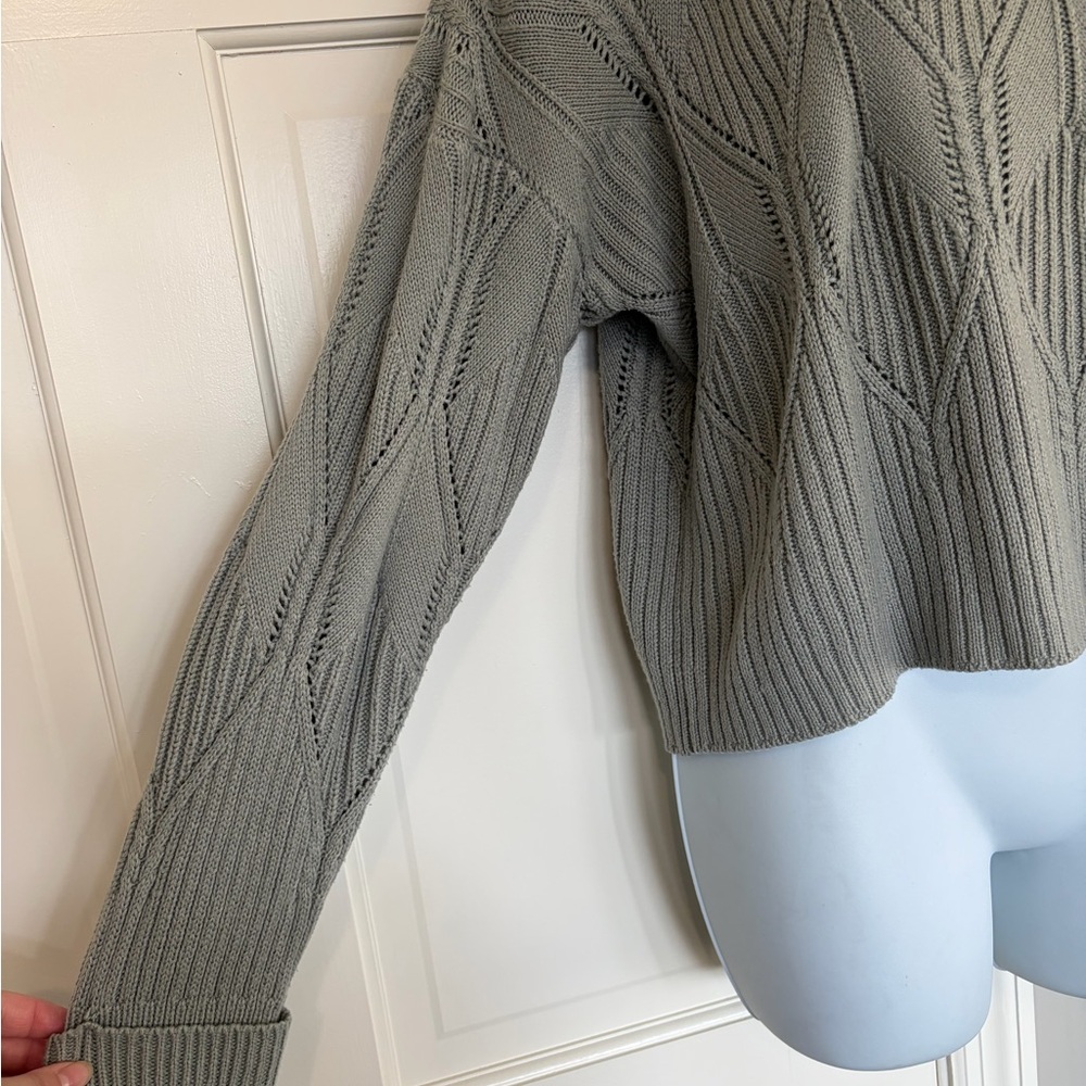 SHEIN Gray Cowl Neck Sweater - Picture 2 of 4